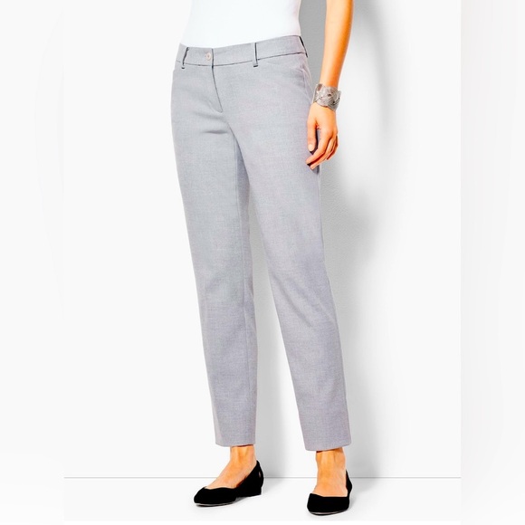 TALBOTS HAMPSHIRE ANKLE PANT - GREY size 12 - Picture 1 of 15